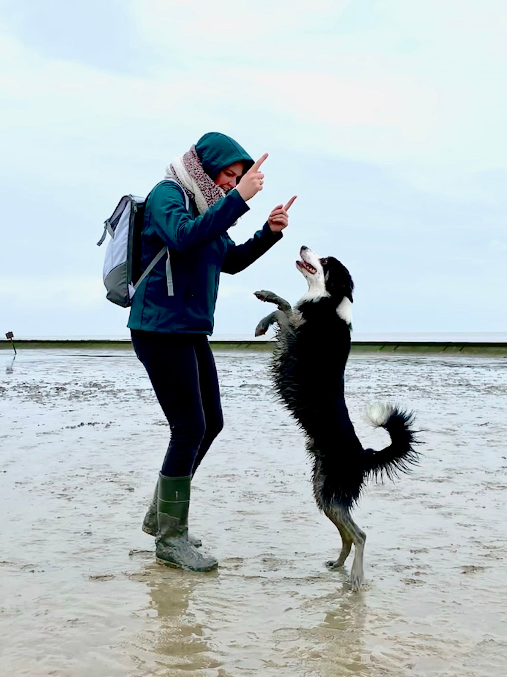 Marle Schulte-Farwig mit Hund